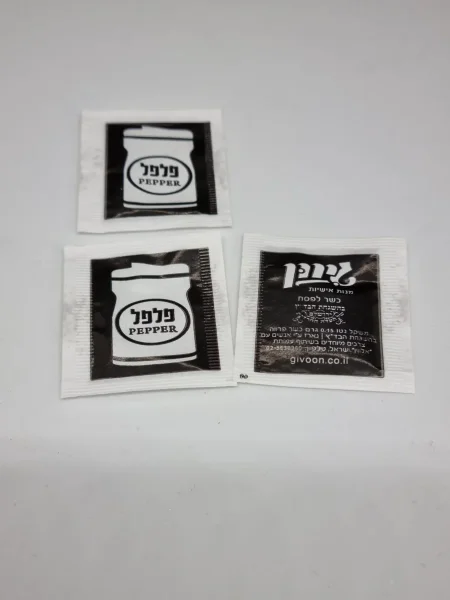 פלפל שחור מנות 1000 בקרטון
