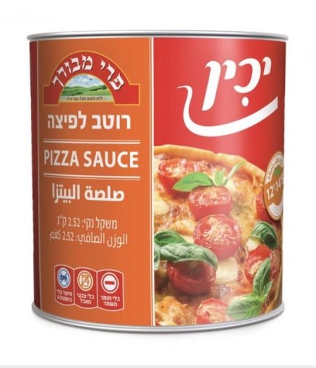 רוטב פיצה יכין 3 ק"ג*6 בקרטון