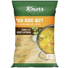 מרק דגש עוף מופחת נתרן 1 ק"ג קנור
